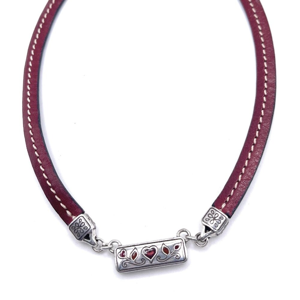 Brighton Unique Reversible Leather Omega Necklace - 5085